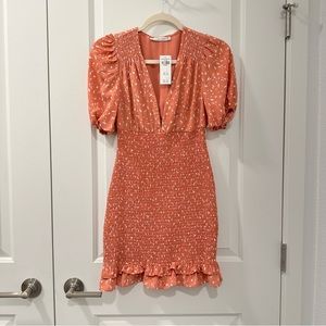 NWT abercrombie & fitch smocked waist midi dress